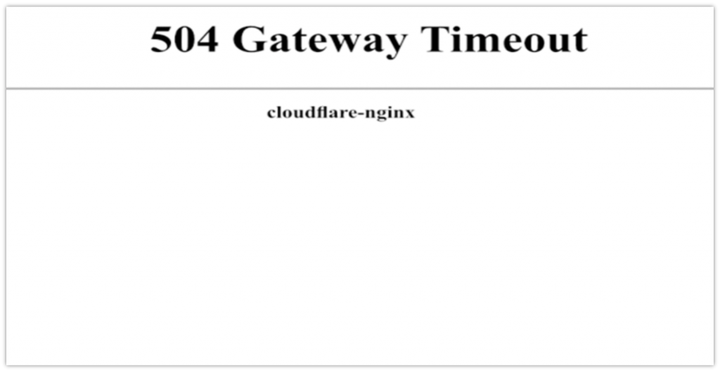 504 Gateway Timeout Error – How to Fix This WordPress Error 1