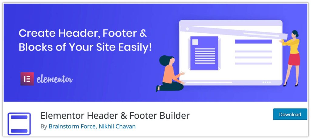 Elementor Header & Footer Builder Plugin