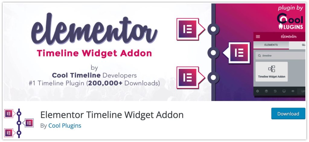 Elementor Timeline Widget Addon