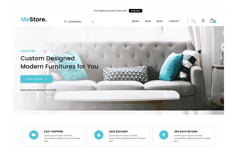 mestore free wordpress theme