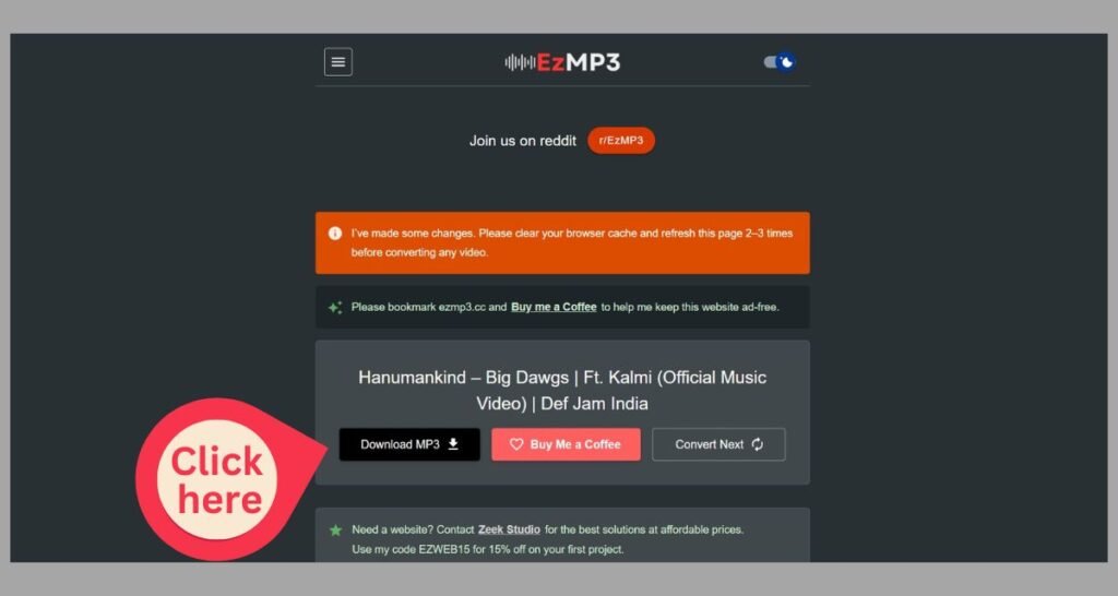 YouTube to MP3 download