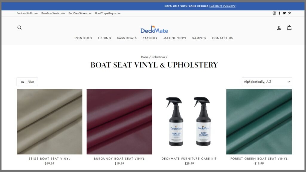 Boat Seat Vinyl & Upholstery