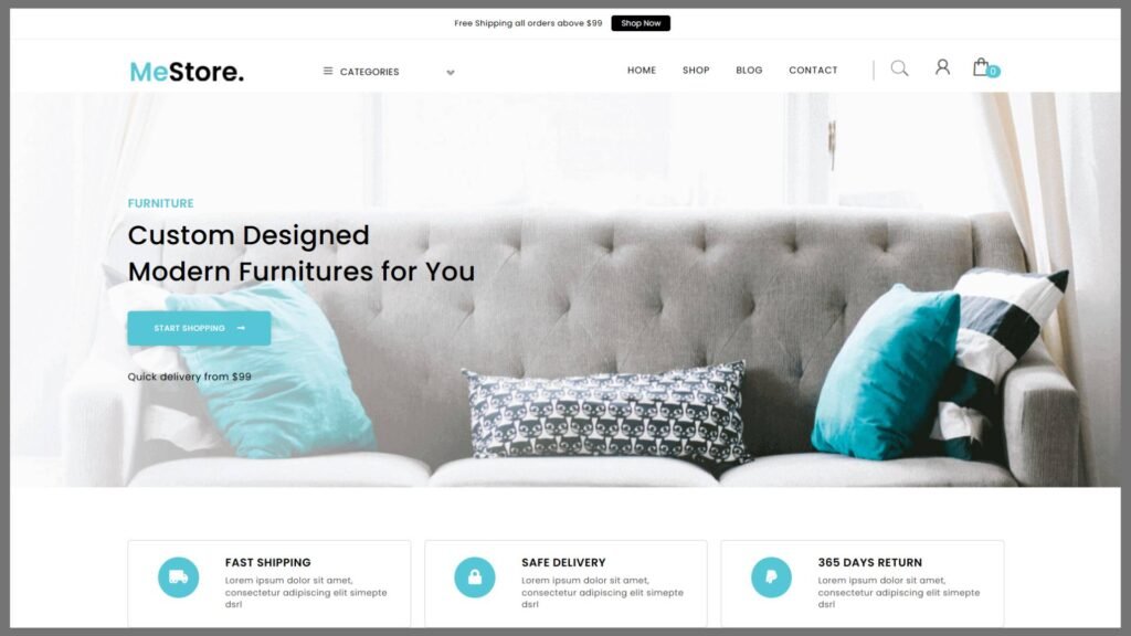 E-commerce Website Theme