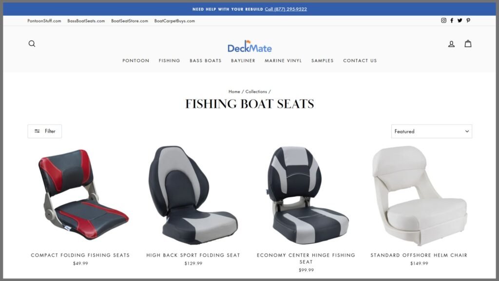 Fishing Boat Seats