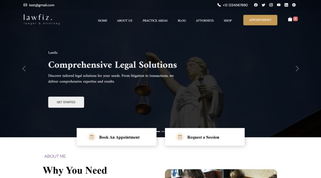 Law Firm Website Theme