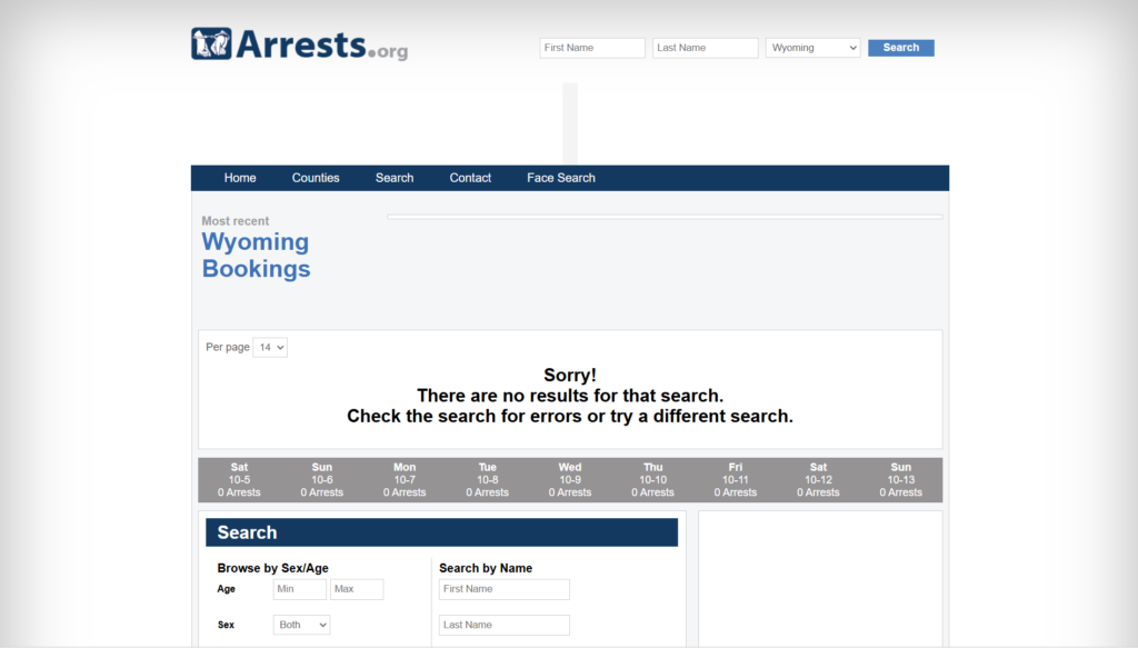 Arrest.org website