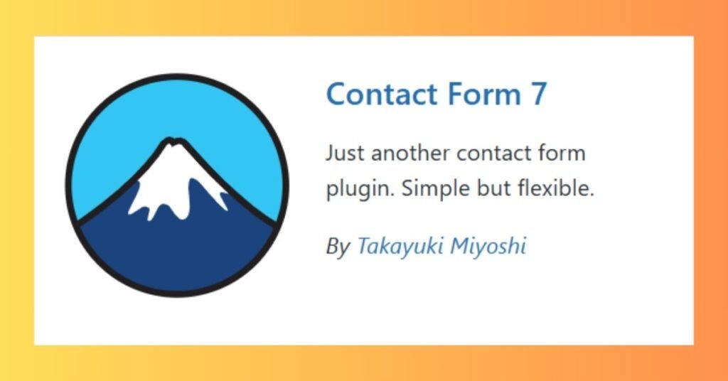 Steps for the Installation of Contact Form 7 Plugin