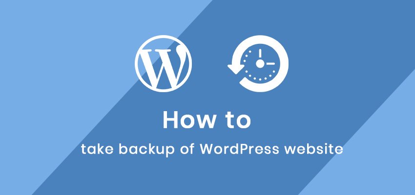 how to take backup of wordpress site