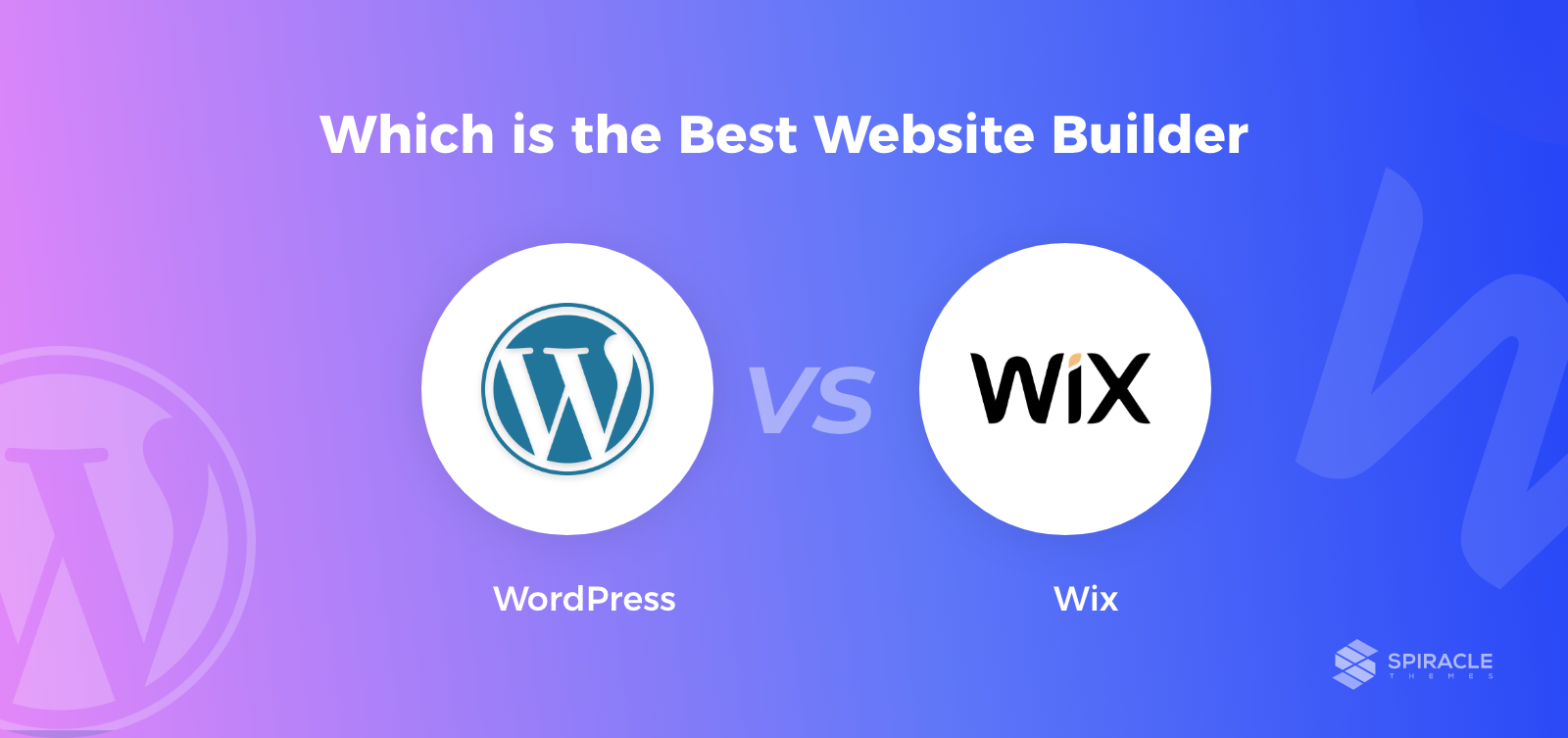 compare WordPress vs Wix website builder