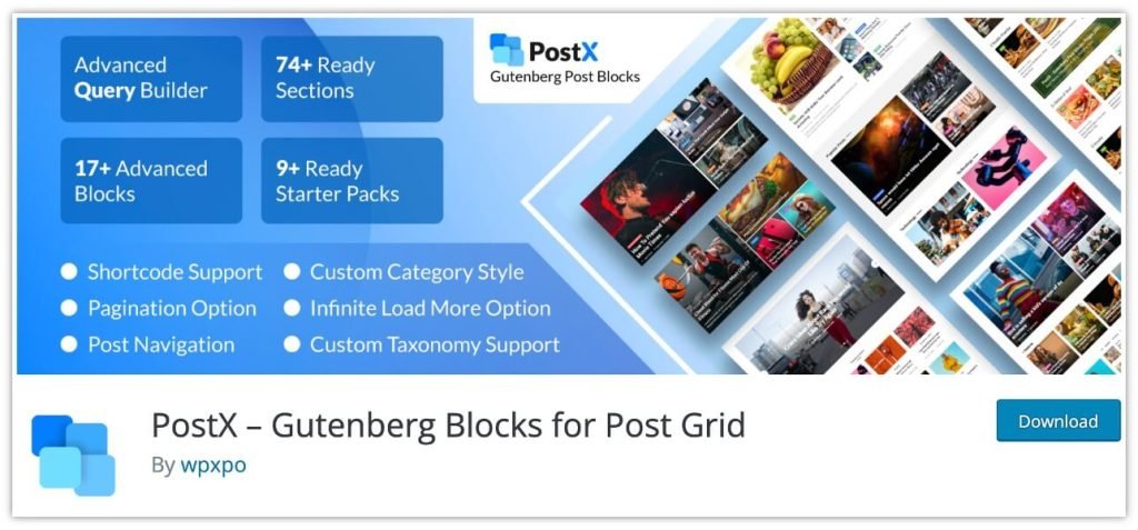 PostX Gutenberg Blocks Plugin