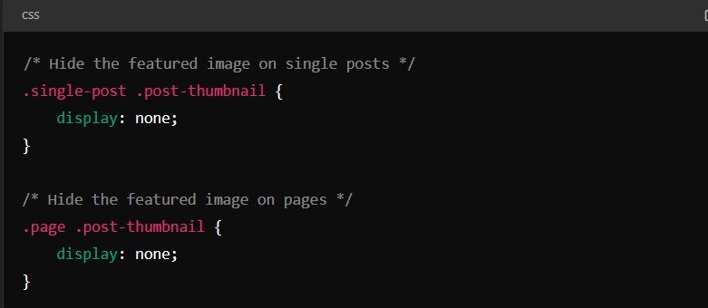 Effortlessly Hide Featured Image in WordPress: Tips and Tricks 5 Method 2 e