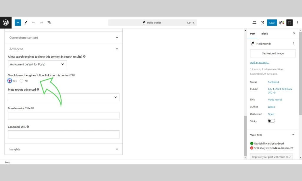 How to Remove Noindex Tags in WordPress for Better SEO in 2024 5 Yoast-SEO