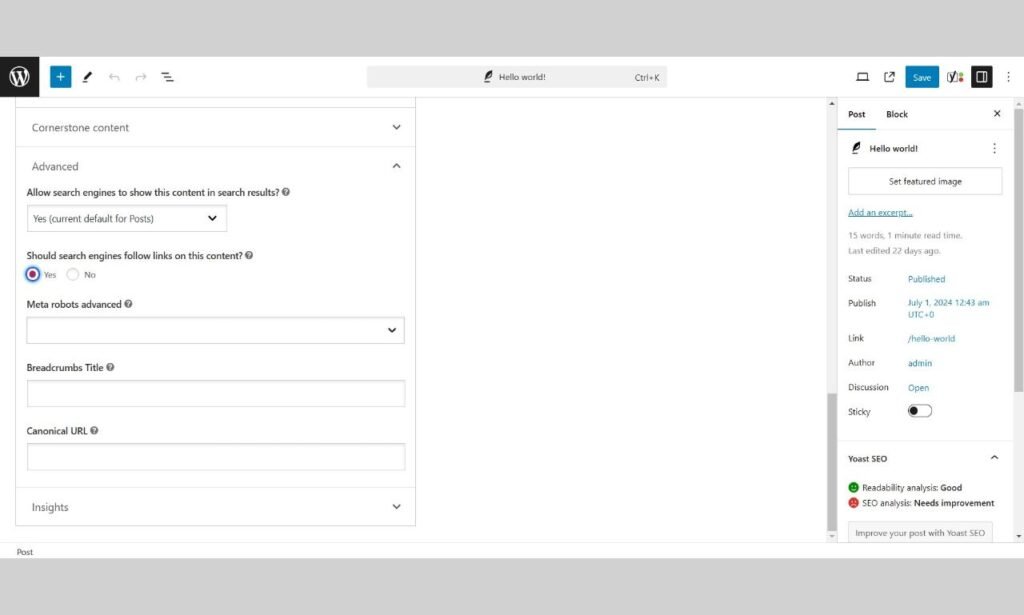 How to Remove Noindex Tags in WordPress for Better SEO in 2024 3 Yoast SEO
