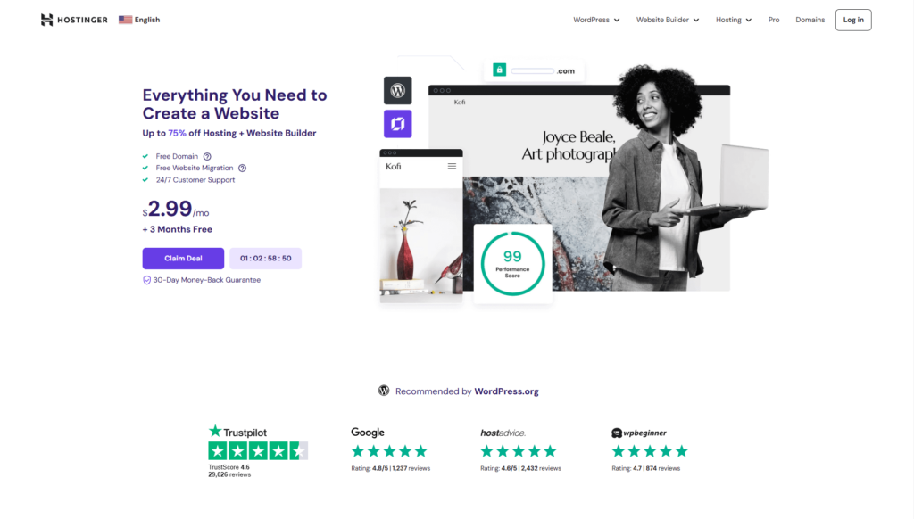 Unveiling Hostinger: A Deep Dive into Features & Benefits (for 2024) 1 hostinger