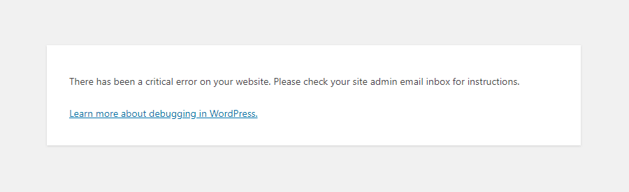 Don't Panic! How to Fix a WordPress Critical Error (Fast) 3 white-screen