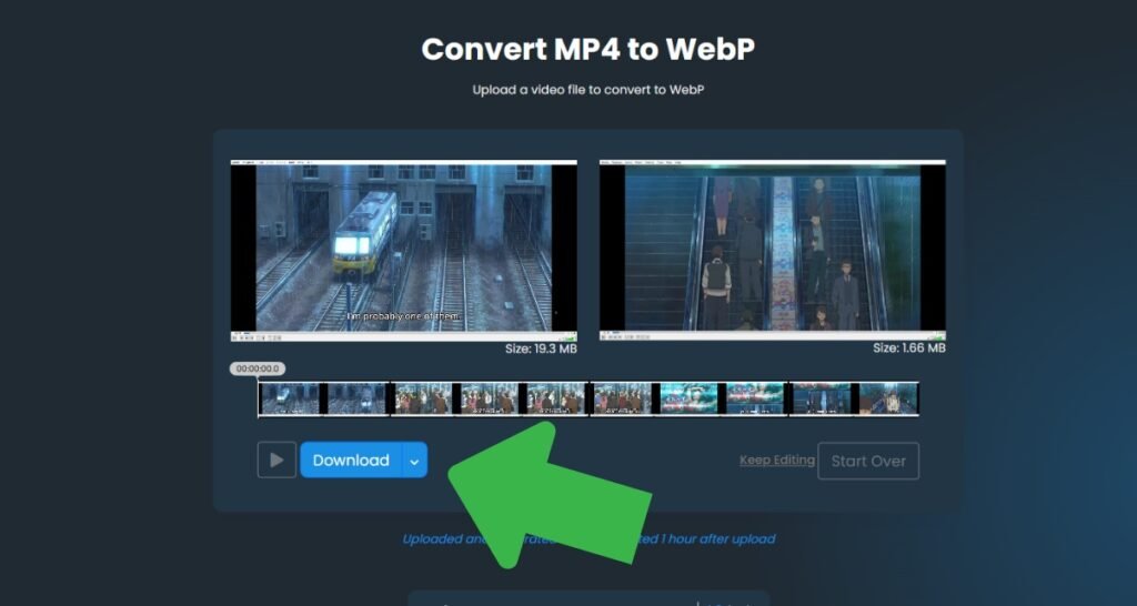 How to Convert MP4 into WEBP efficiently : A Step-by-Step Tutorial 7 Tin2Wow Step 3