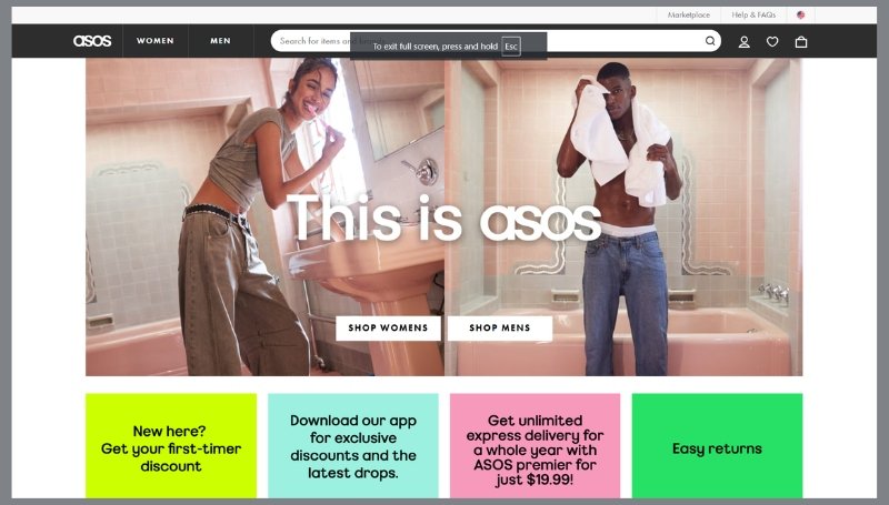 Top 10 Trendy Clothing Websites for Fashion Lovers 1 ASOS