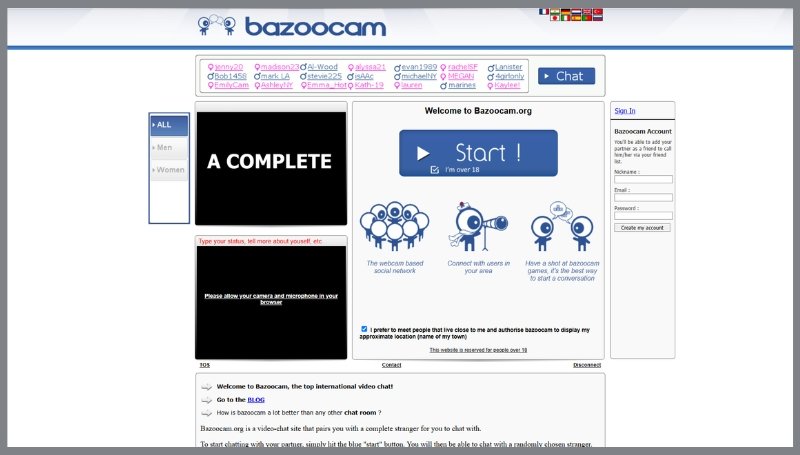 Top 10 Omegle Like Websites to Meet New People Online 8 Bazoocam