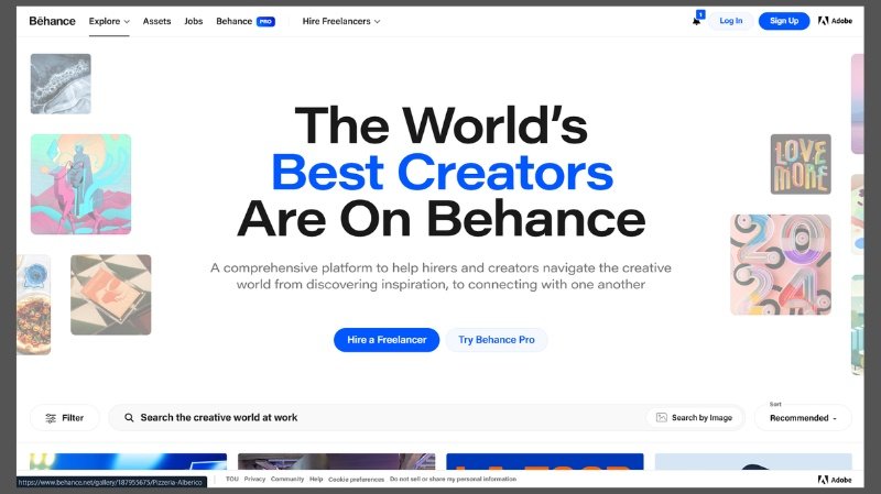 Popular Website with .net Domain: What Makes Them Stand Out? 6 behance.net image