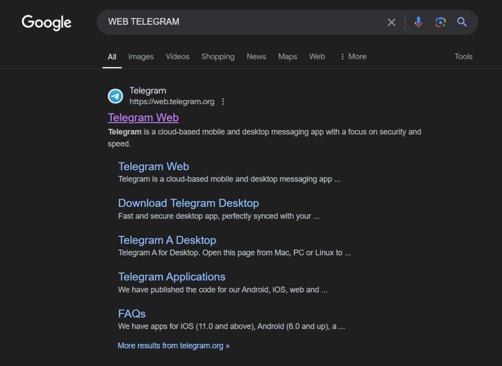 Web Telegram: Instantly Access Your Messages Anytime, Anywhere 4 search web telegram