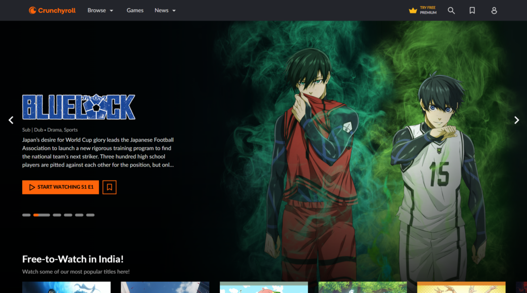 Top 10 Free Anime Websites to Watch Your Favourite Series Online 1 Crunchyroll