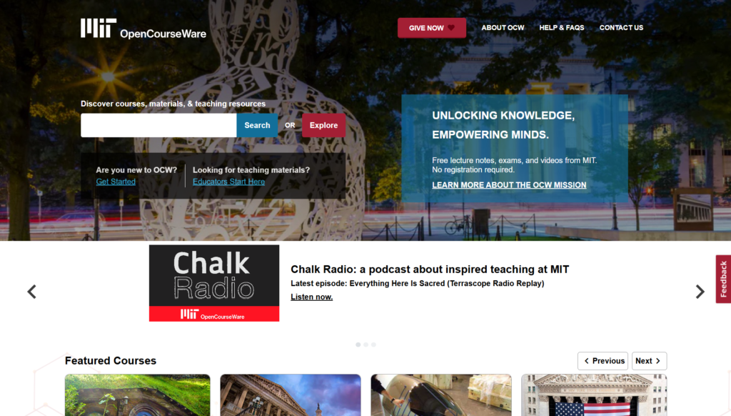 Top 10 Free Textbook Websites Every Student Should Know 6 MIT OpenCourseWare