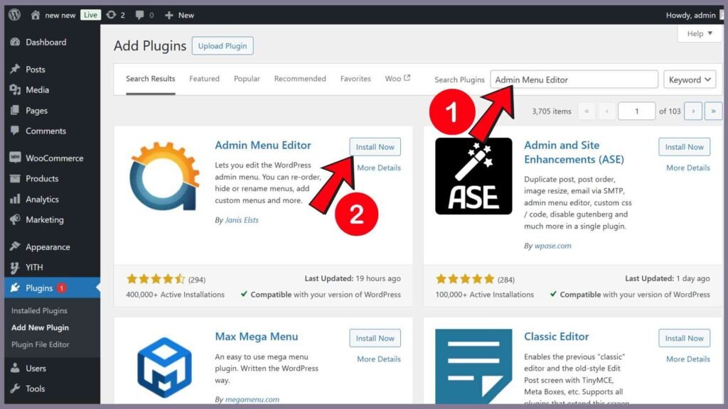 WordPress Admin Menu Add Separator to Submenu: Simplify Your Navigation 3 Install and Activate the Plugin