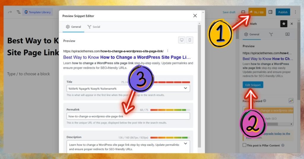Best Way to Know How to Change a WordPress Site Page Link 3 Edit the Permalink