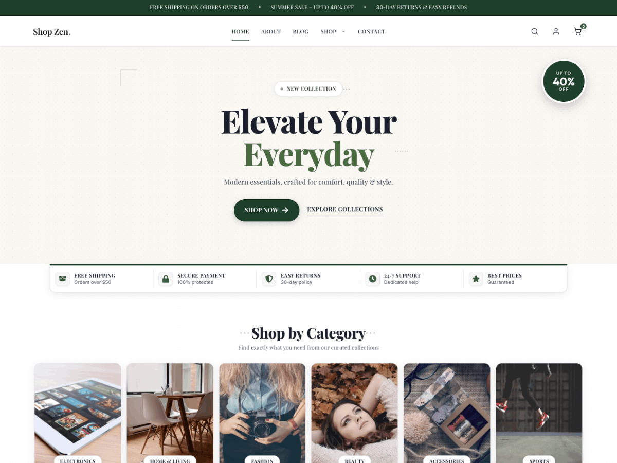 Shop Zen Preview